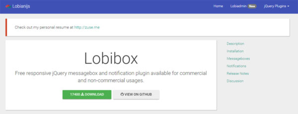Free jQuery Notification Message Plugins for Websites