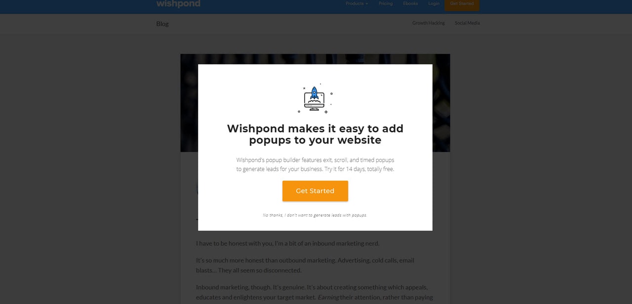 Notification Message in Wishpond