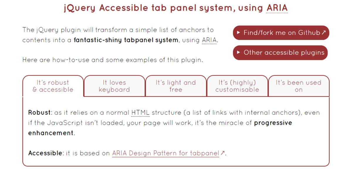 Accessible Tabs