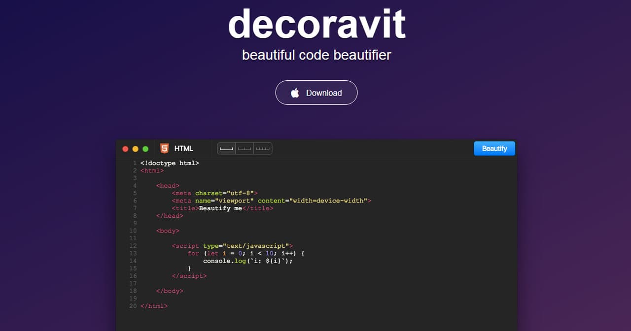 beautifier xml