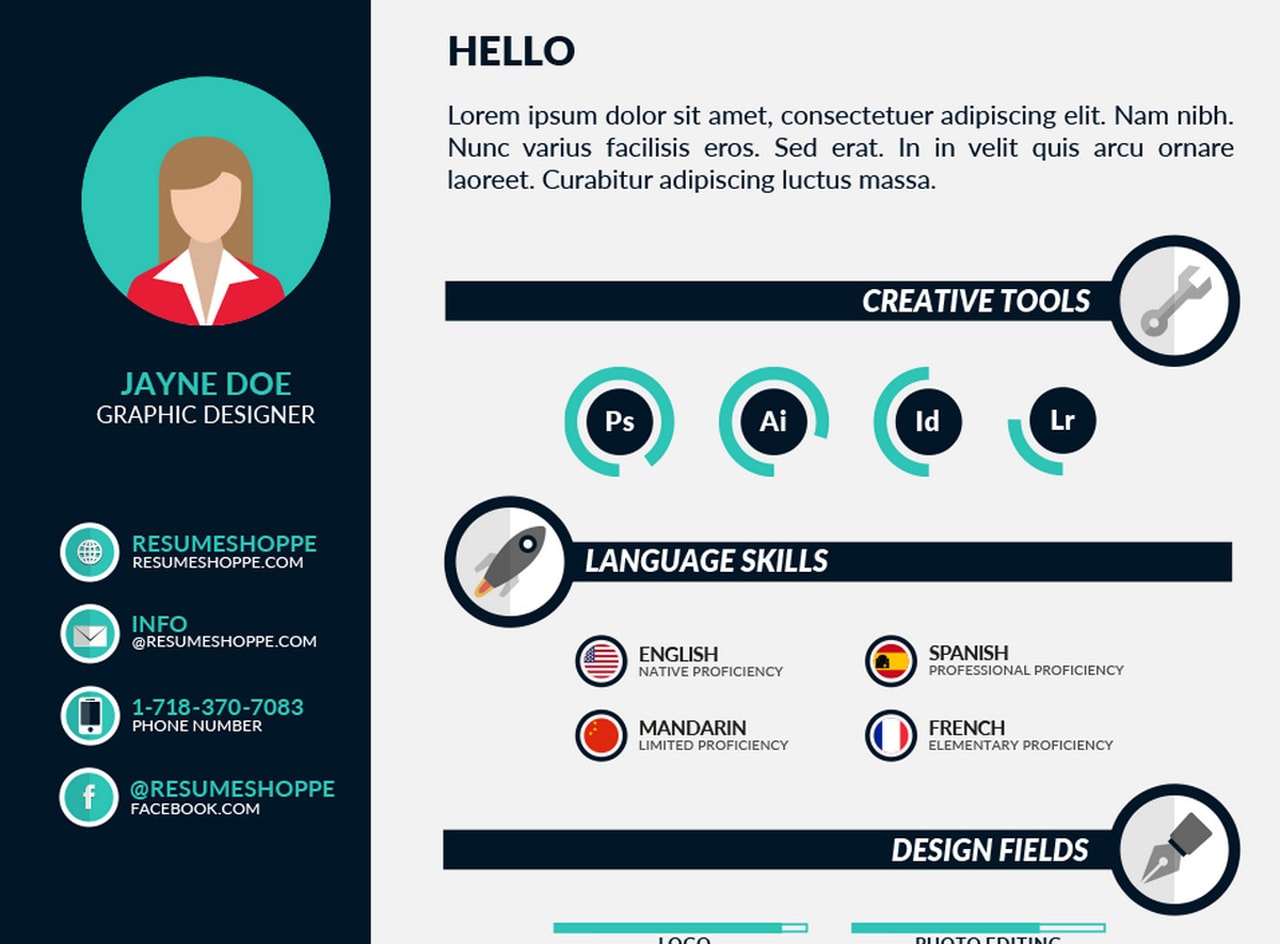 infographic resume tools