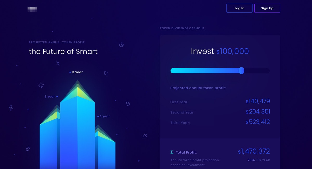 ICO landing page by uixNinja