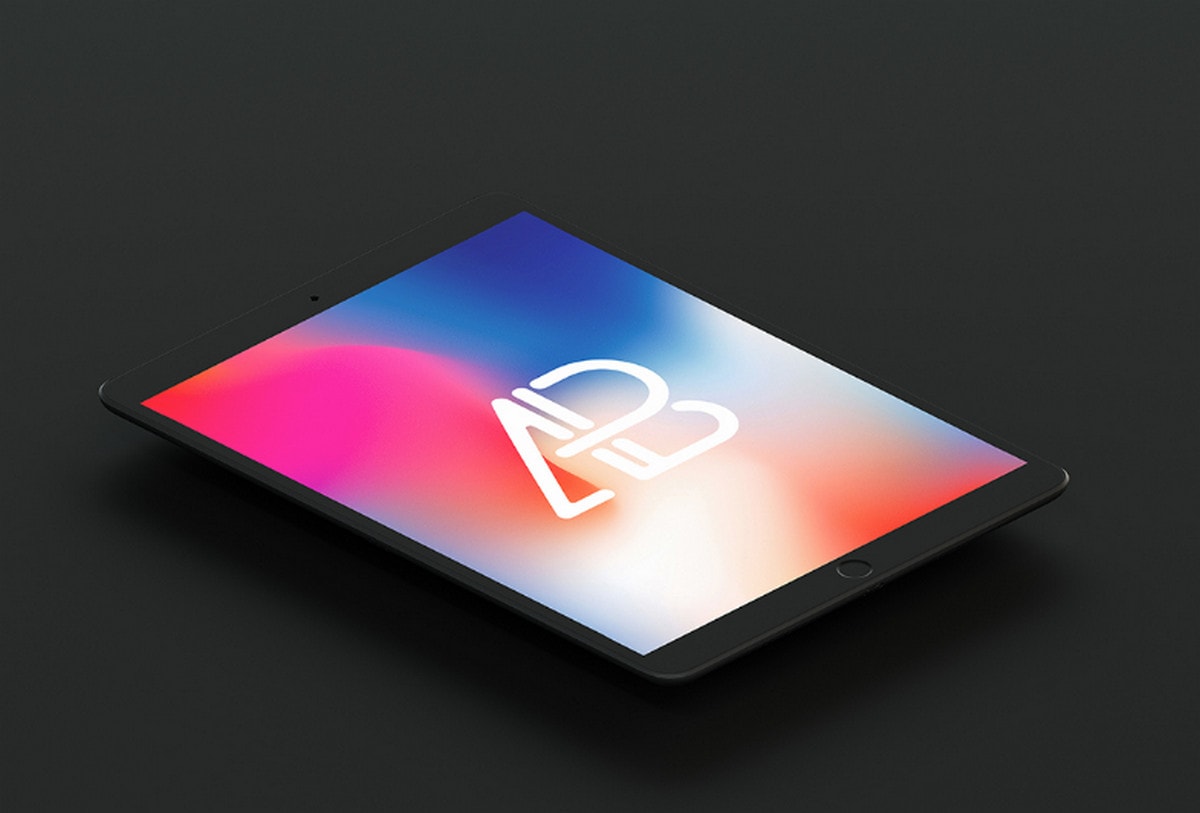 Isometric Matte Black iPad Pro