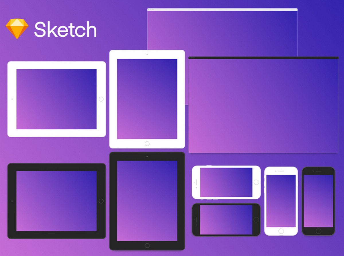 Minimal Devices Sketch Template by Jared Pendergraft