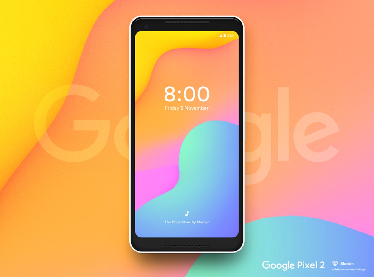 Flat Android Phone Mockup