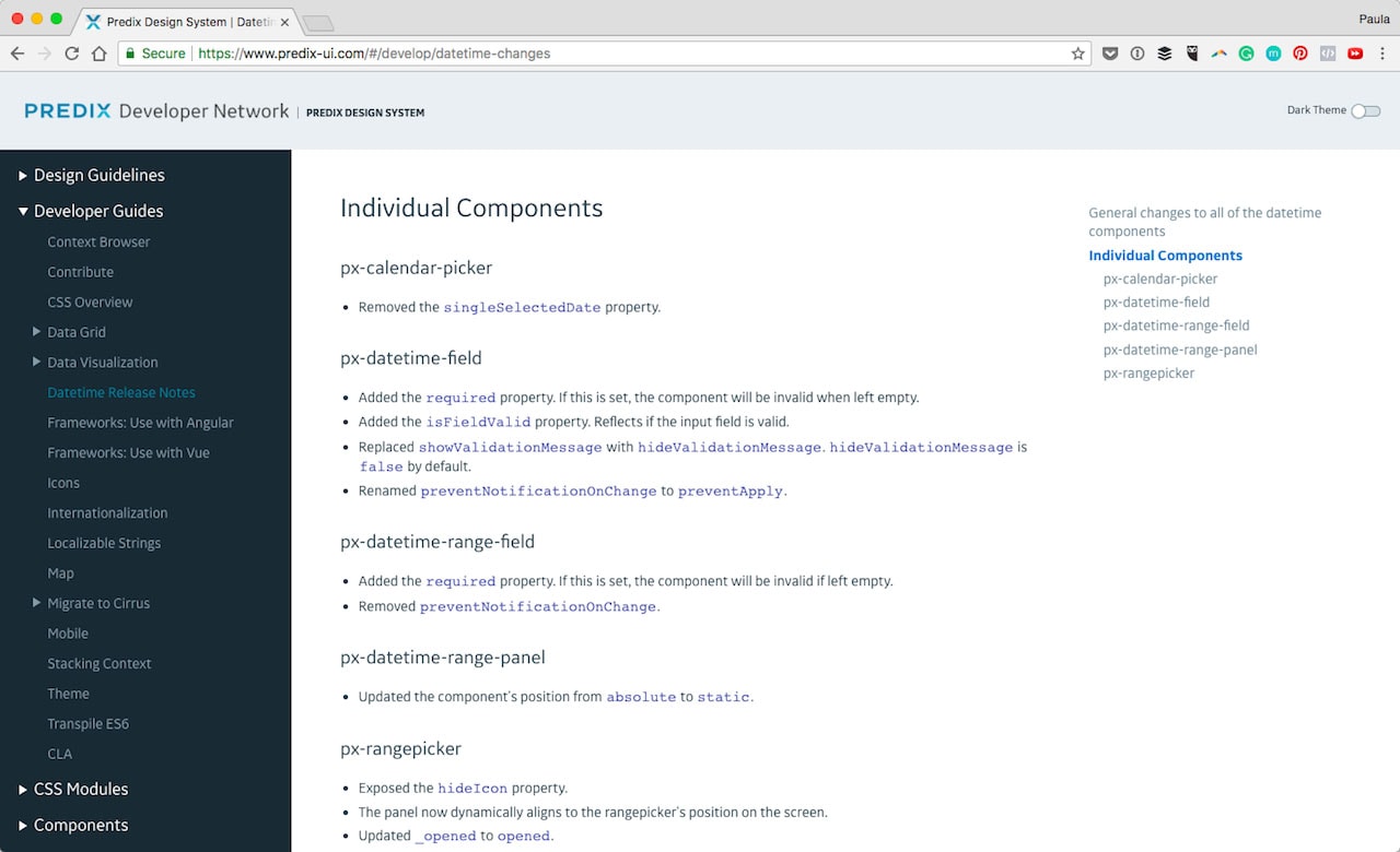 Coded components