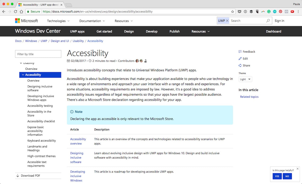 Accessibility