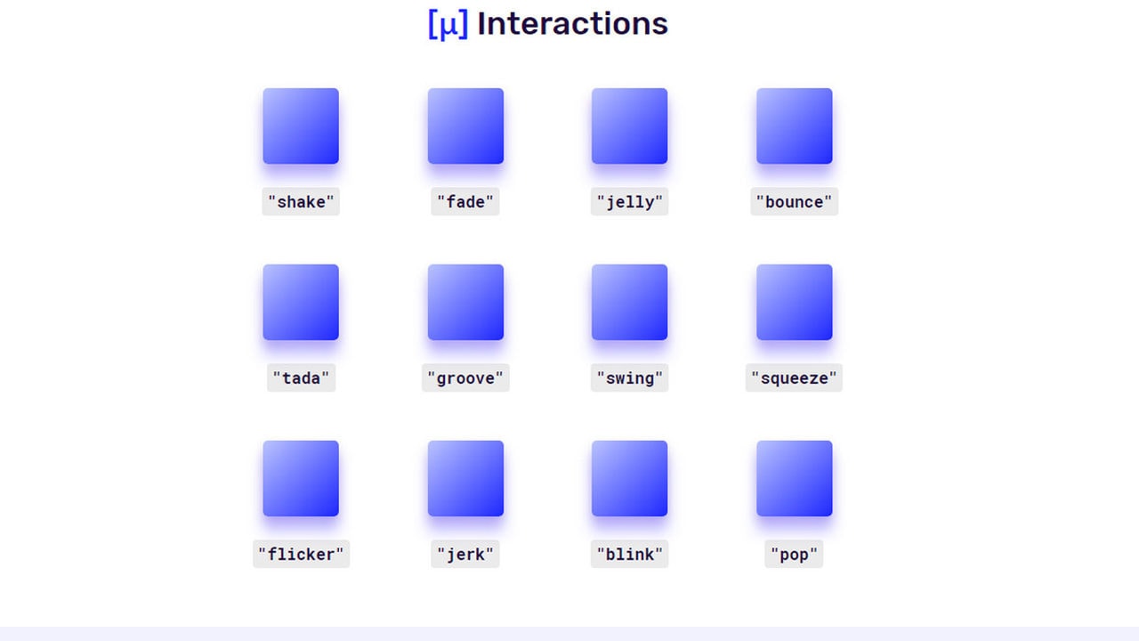 JavaScript-powered library of CSS animations