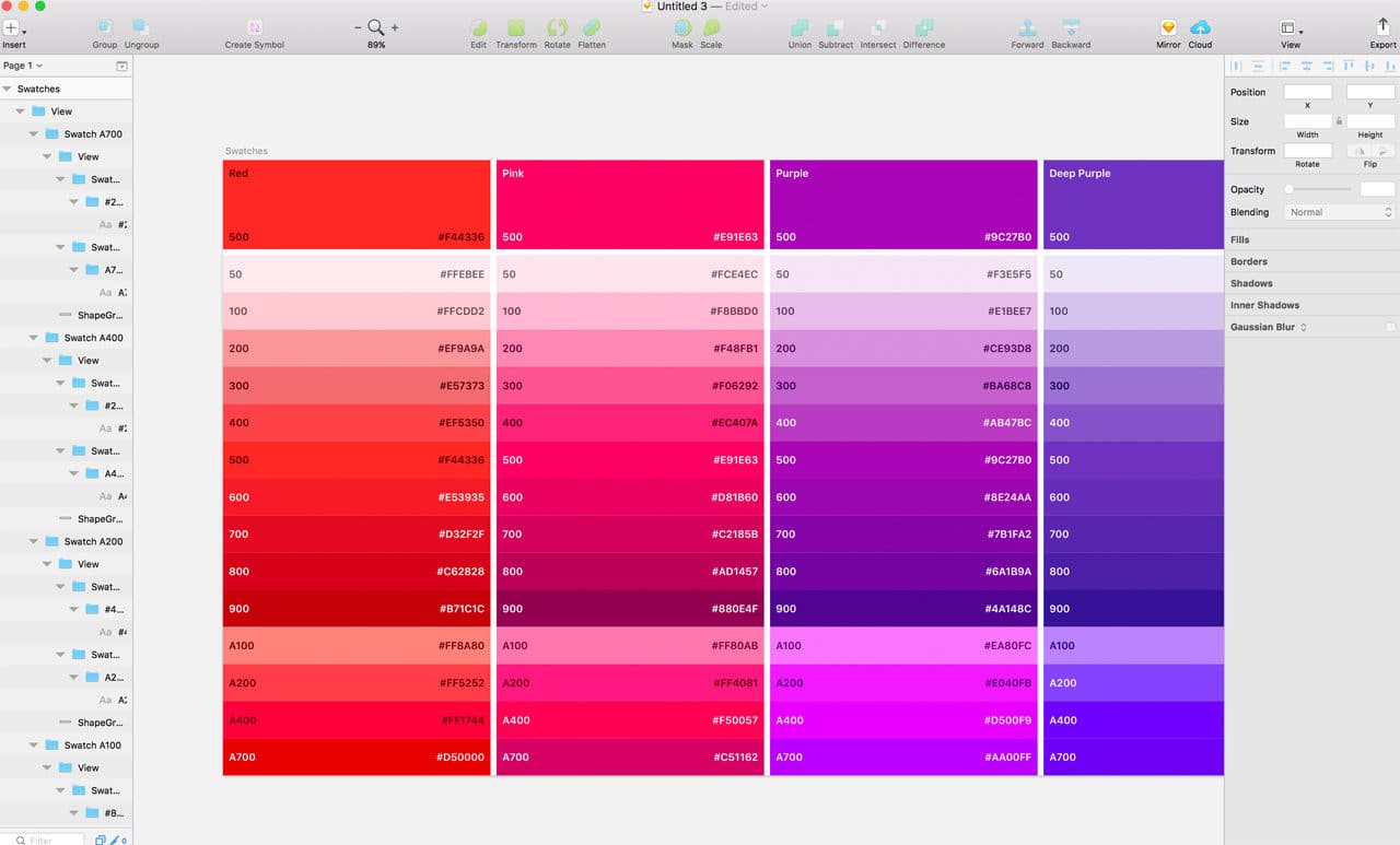 Plugin saves color palette in JSON file