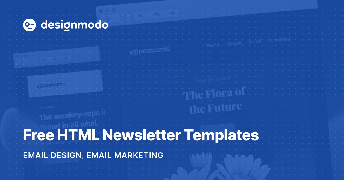 Free Html Email Newsletter Templates Designmodo