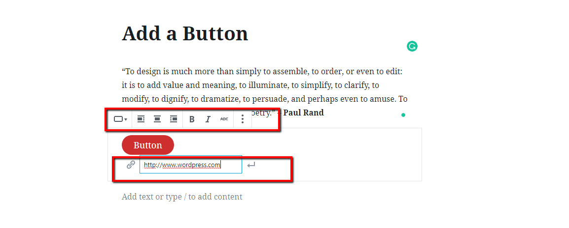 Buttons Block