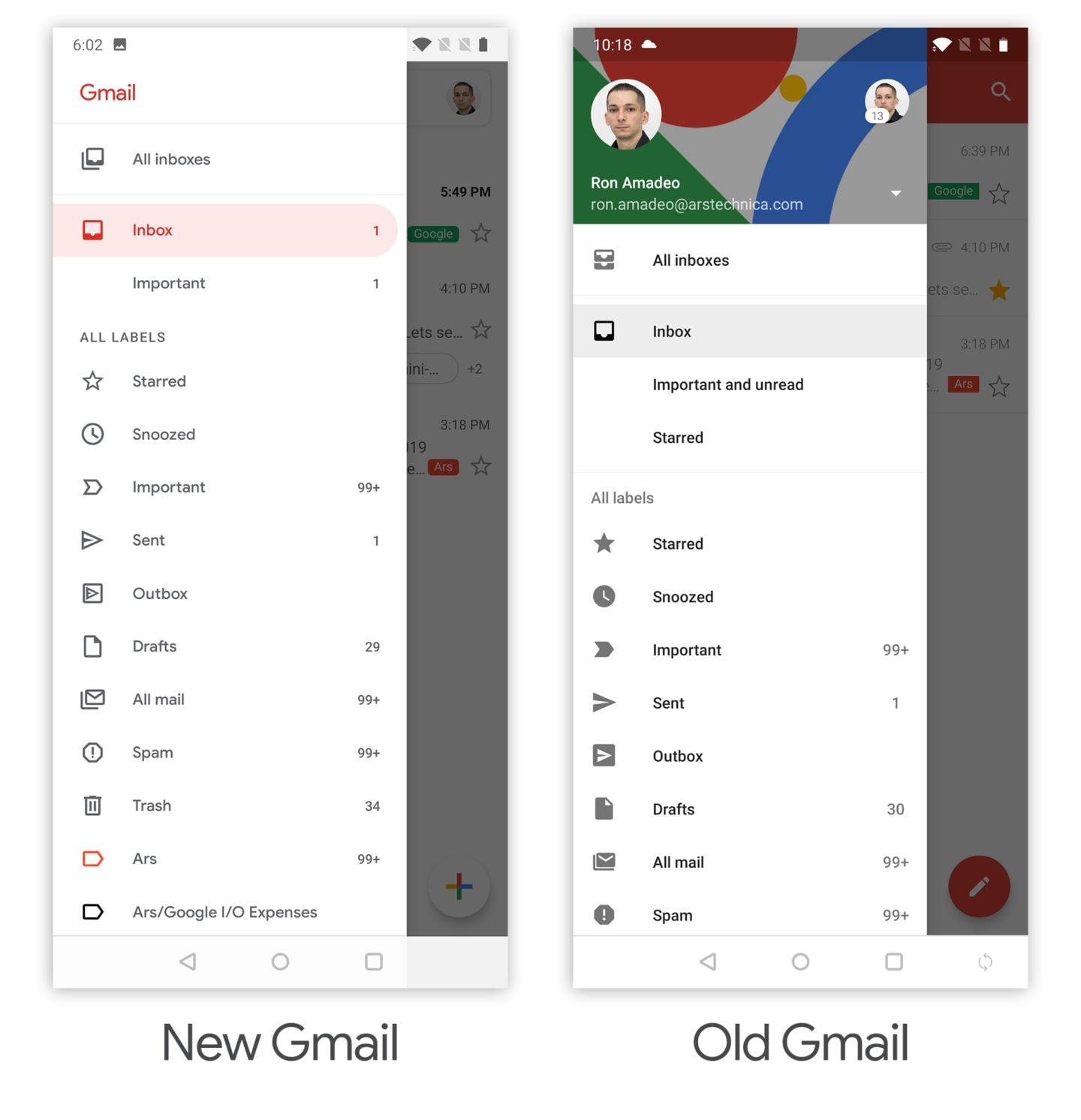 Ios gmail deals new look