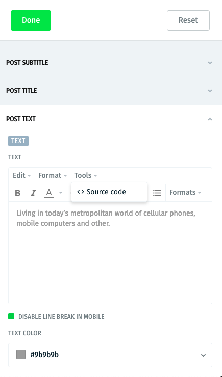Email edit tool