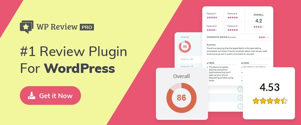 Wp product Review Pro.