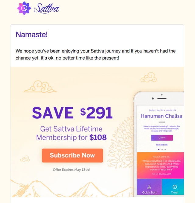 Get Sattva Lifetime Membership