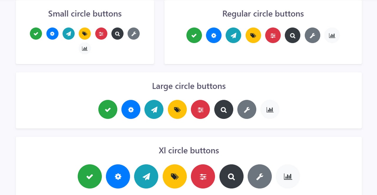 Bootstrap Circle Buttons