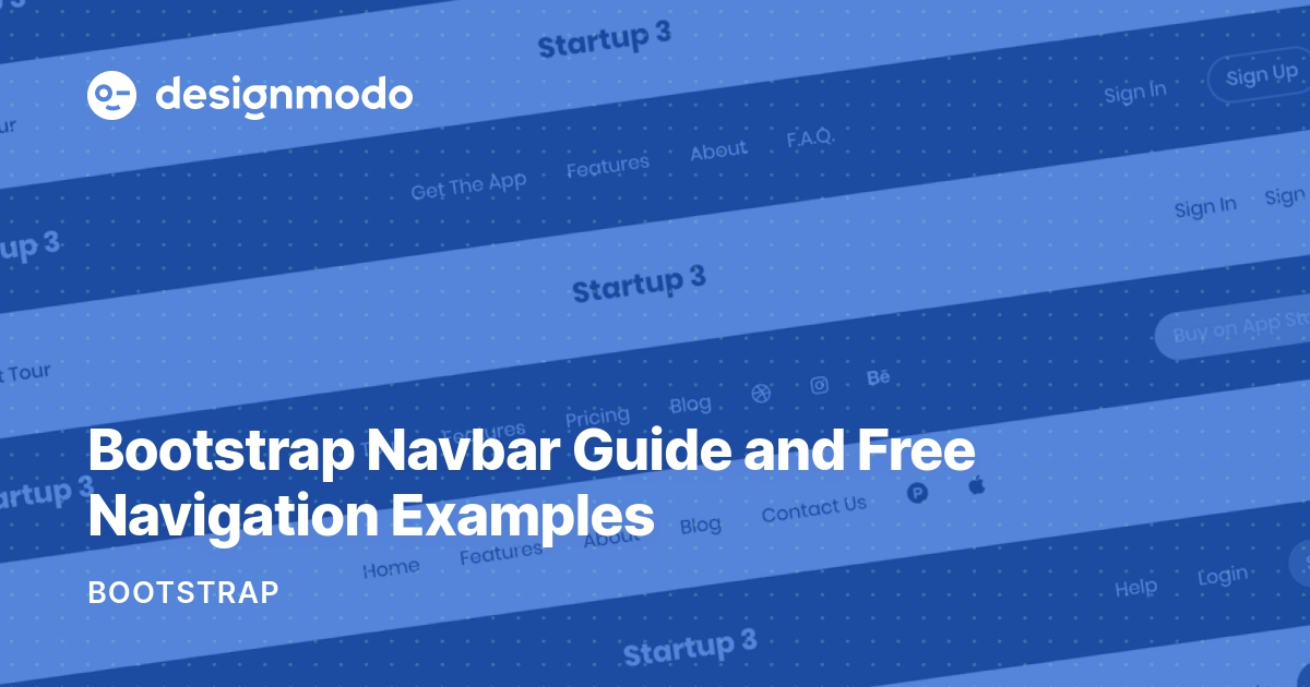 Bootstrap Navbar Guide and Free Navigation Examples - Designmodo