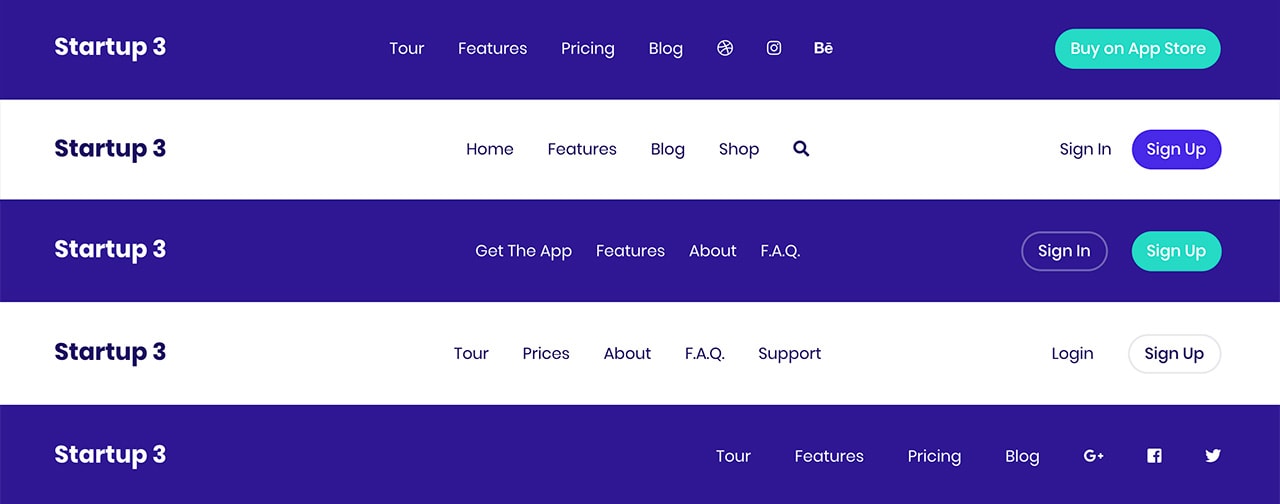 Bootstrap Navbar Guide and Free Navigation Examples - Designmodo