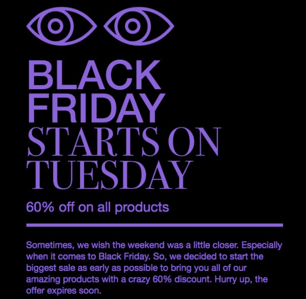 Black Friday and Cyber Monday Email Marketing Ideas