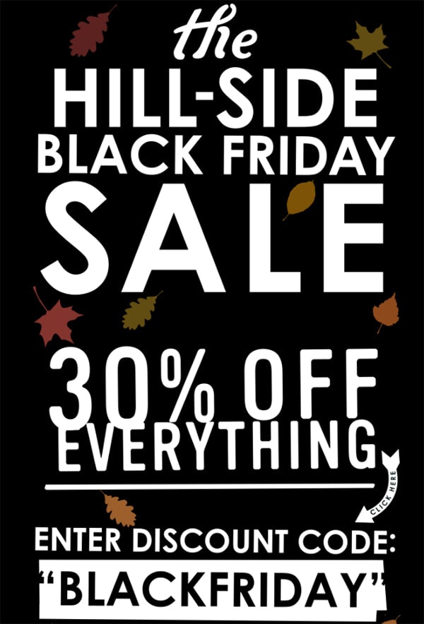 Black Friday Weekend Sale