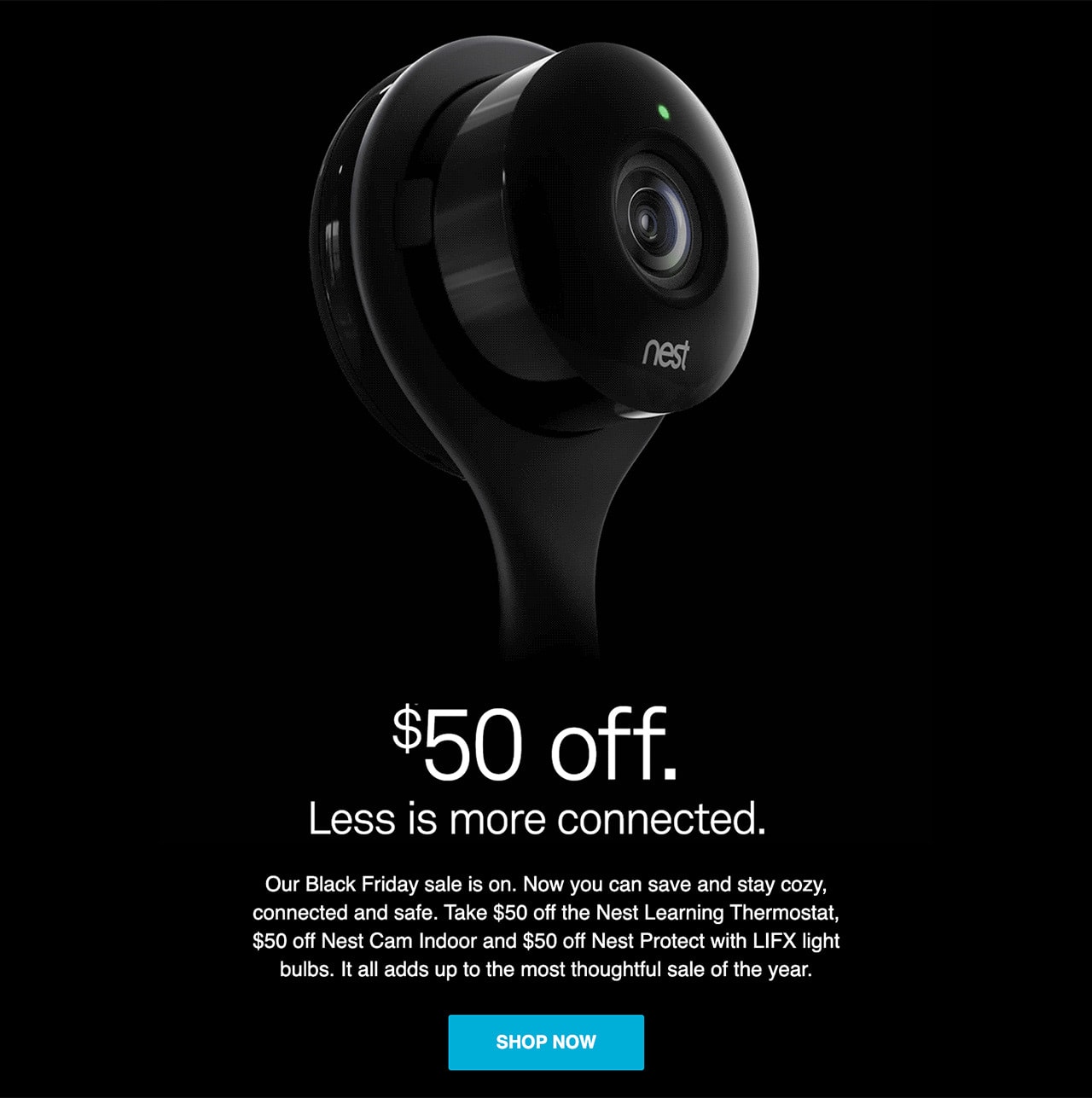 Nest camera sale black sales friday