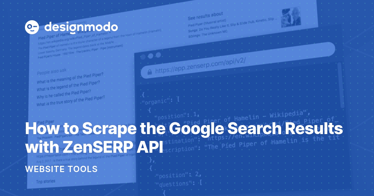 How To Scrape The Google Search Results With Zenserp Api