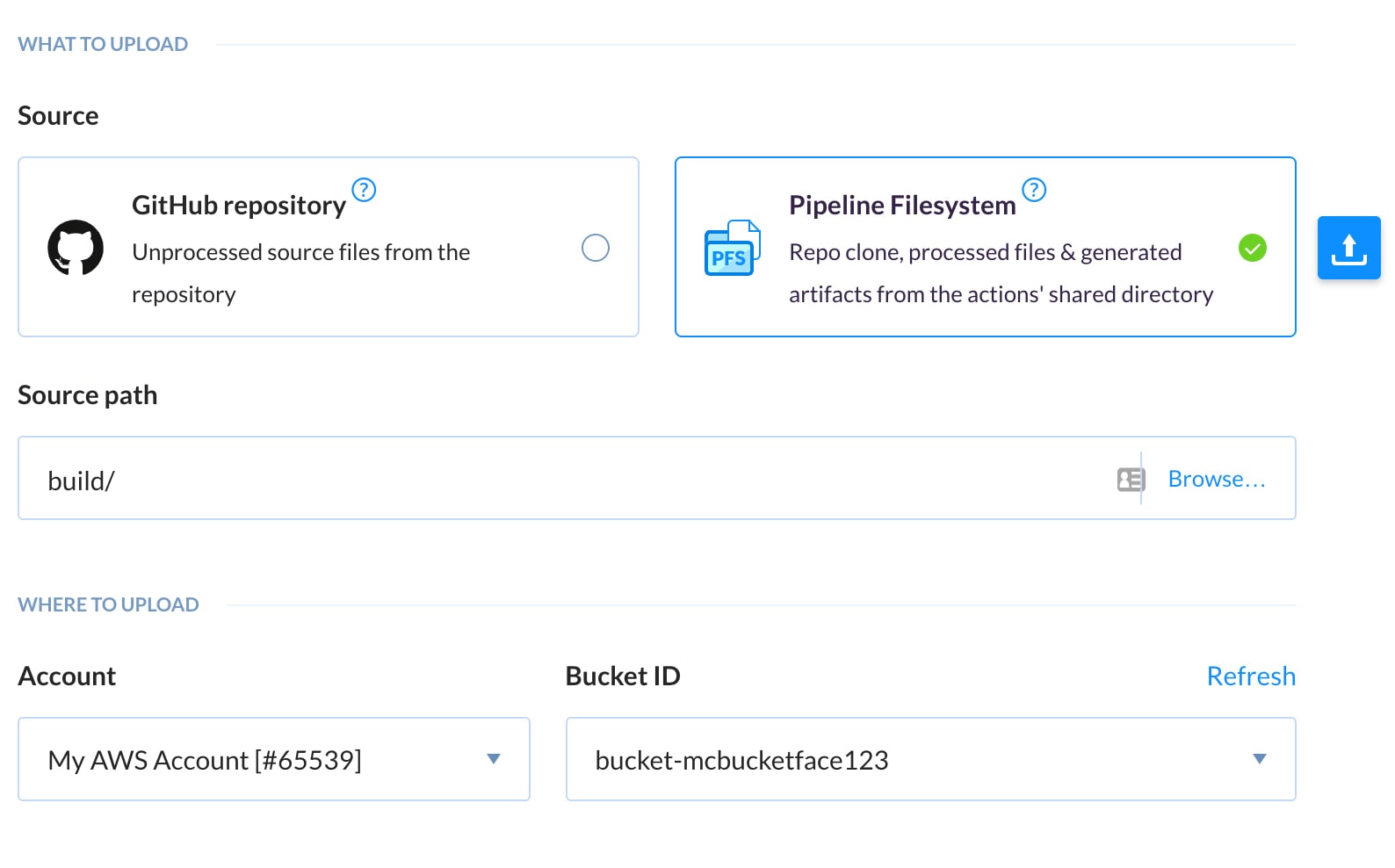 Deploy Configuration in buddy