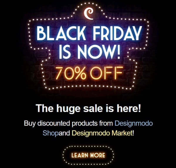 Black Friday Email Newsletter