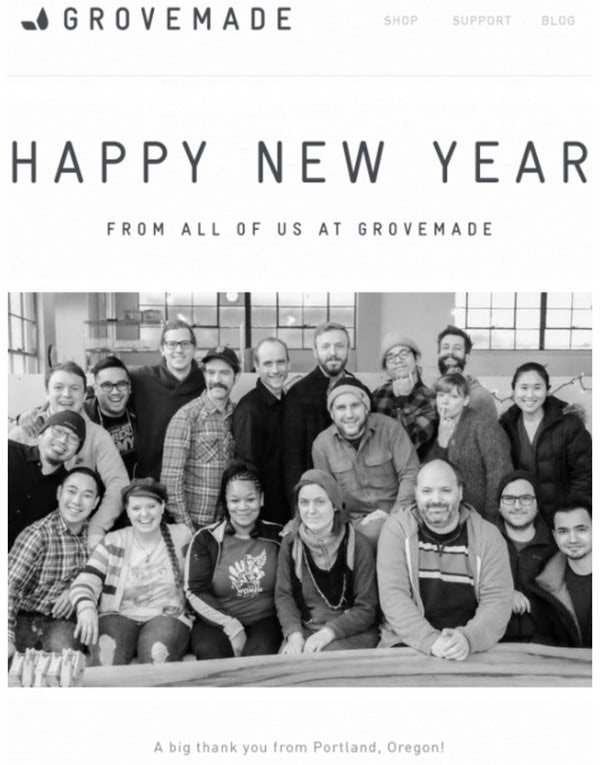 Happy New Year from Grovemade