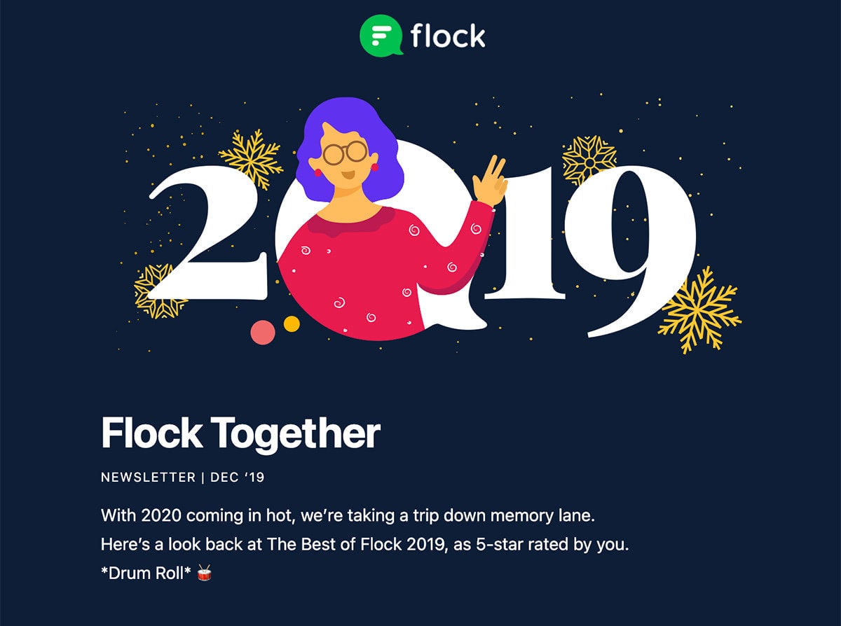 Guide to New Year Email Newsletters with Examples - Designmodo