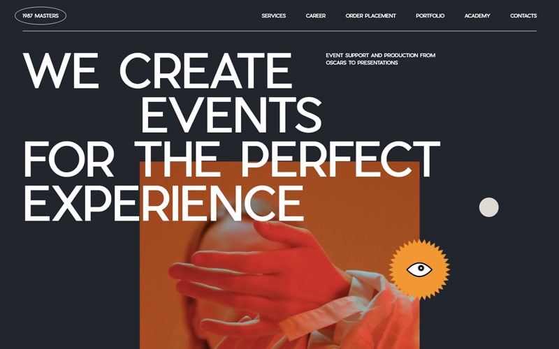 Examples of responsive websites that leverage their space