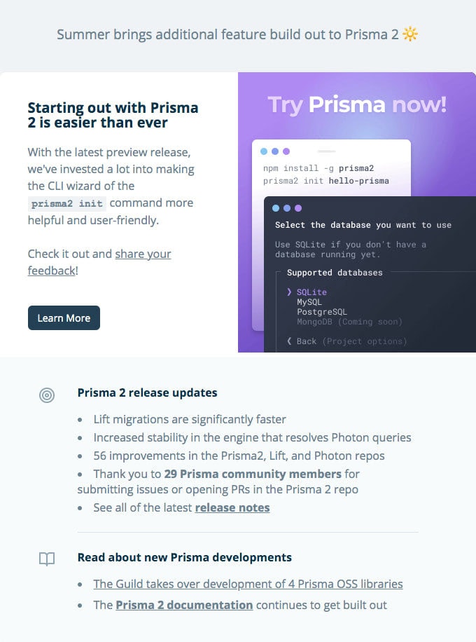 Email from Prisma