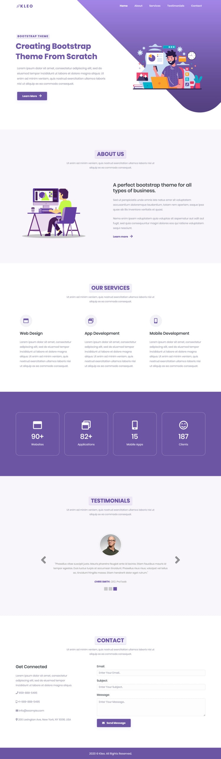 Bootstrap Website theme
