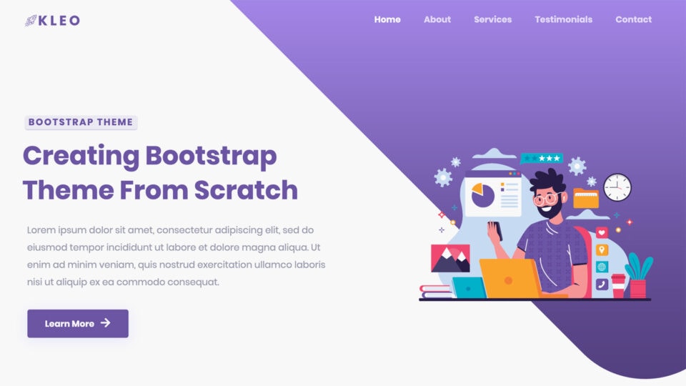 How to Create Custom Bootstrap Template from Scratch