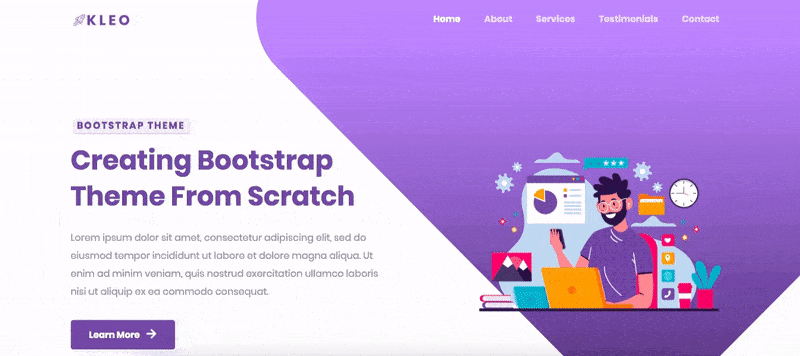 Bootstrap Website with CSS