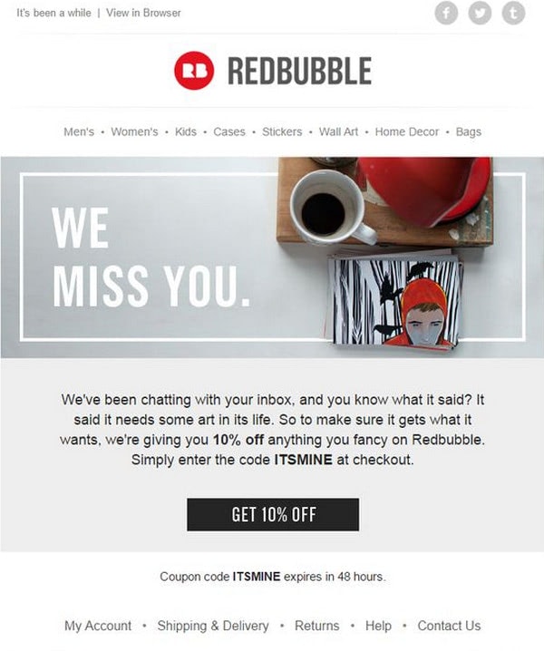 High-converting Re-engagement Email Examples and Best Practices