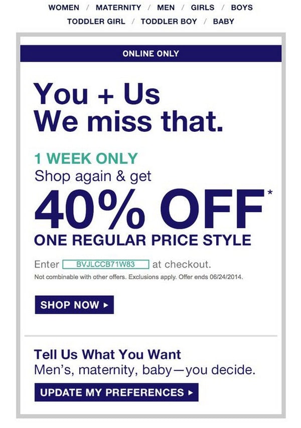 Gap coupons deals july 2019