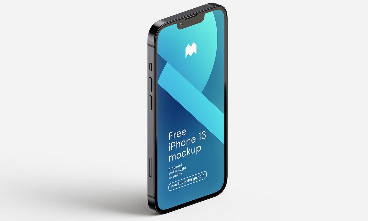 Free iPhone 13 Mockup from Mockups Design