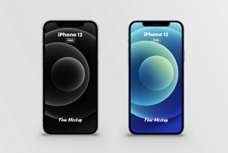 Download Free iPhone 12, 12 Pro Max, Mini and XR Mockups (PSD ...