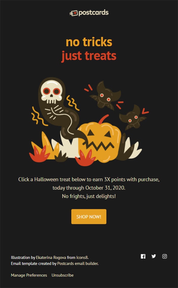 Halloween Horror VR Games Sale Email Template