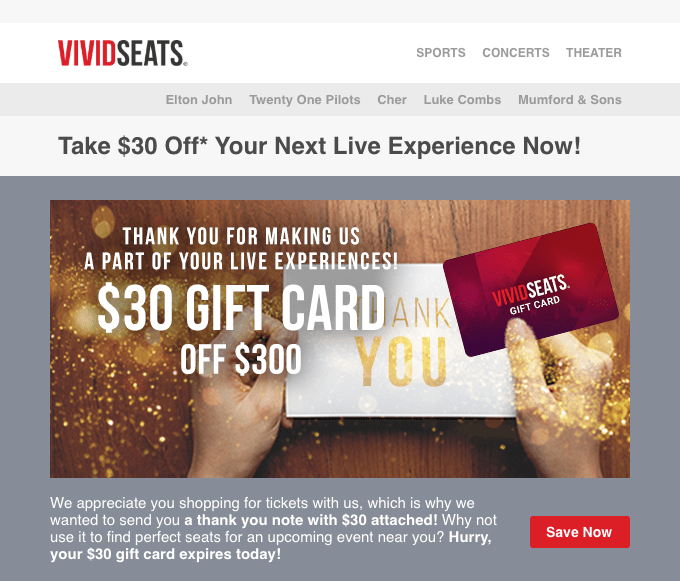 Improve your Campaign with Gift Card Emails: Best Practices and 13 Examples  - Designmodo