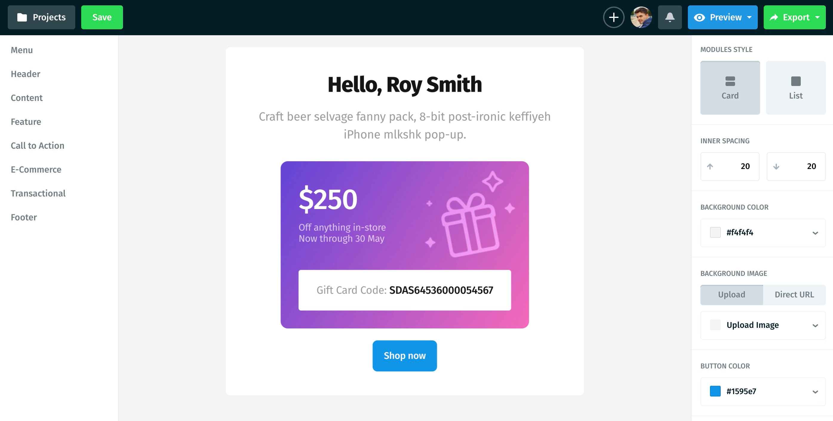 Improve Your Campaign With Gift Card Emails Best Practices And Examples Designmodo