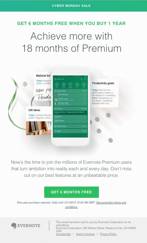 cancel evernote subscription