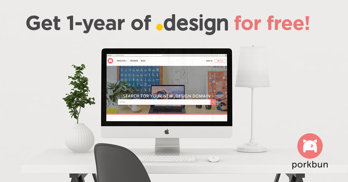 Get Your .design Domain for Free!