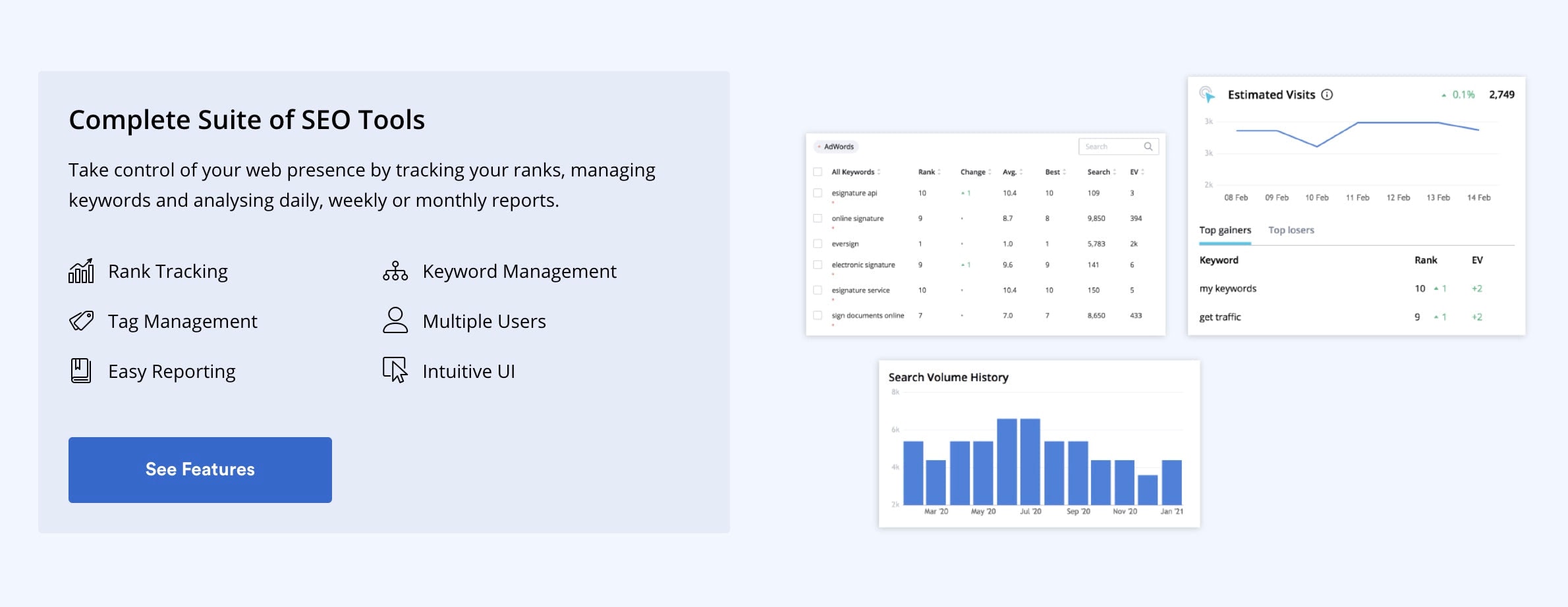 seo rank tracker software