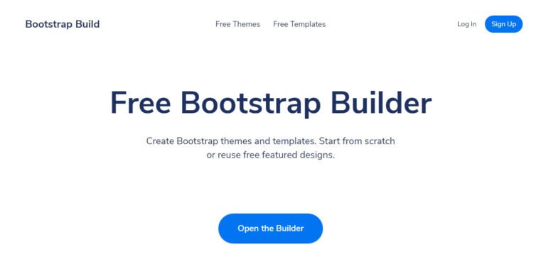 free bootstrap page builder