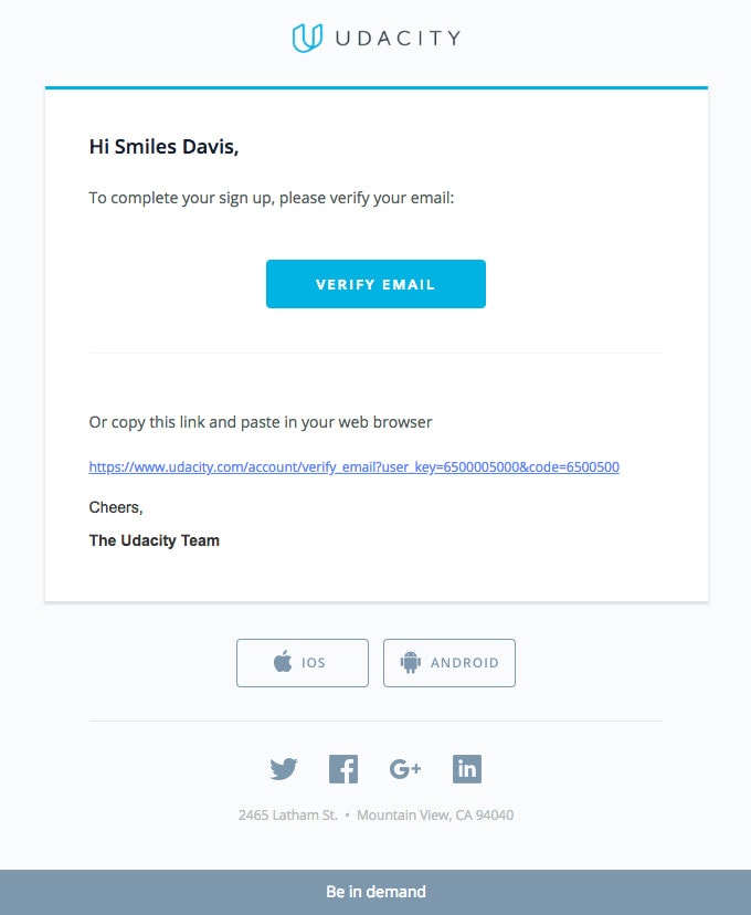 Guide to Verification Emails Best Designs and Examples Designmodo