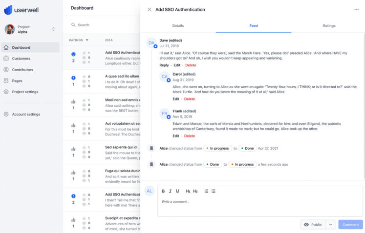 Userwell Review - Product Feedback Management Software - Designmodo