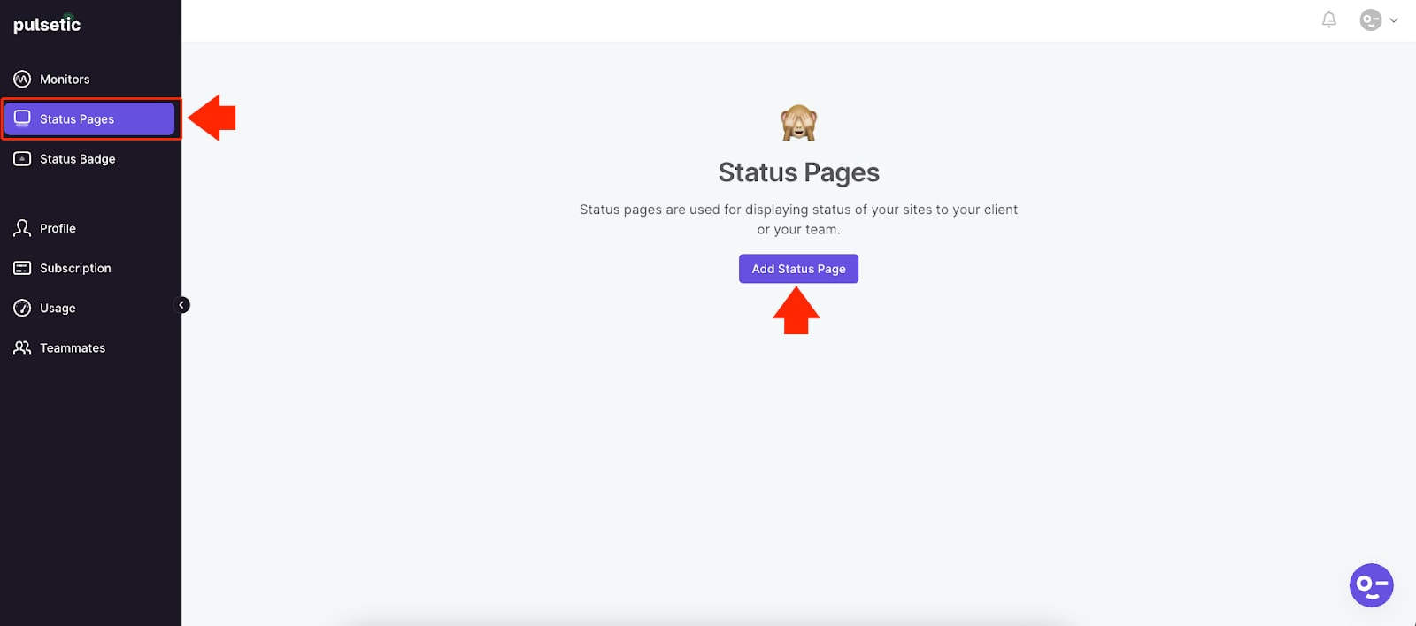 Creating a Website Status Page