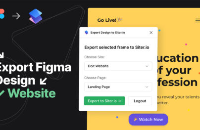 How to Export Designs from Figma to Siter.io